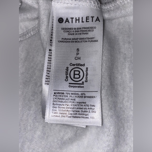 ATHLETA 
‎ Grey
Hooded Wrap Sweatshirt - Picture 13 of 13